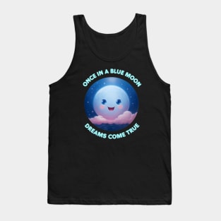 Smile Blue moon in the sky Tank Top